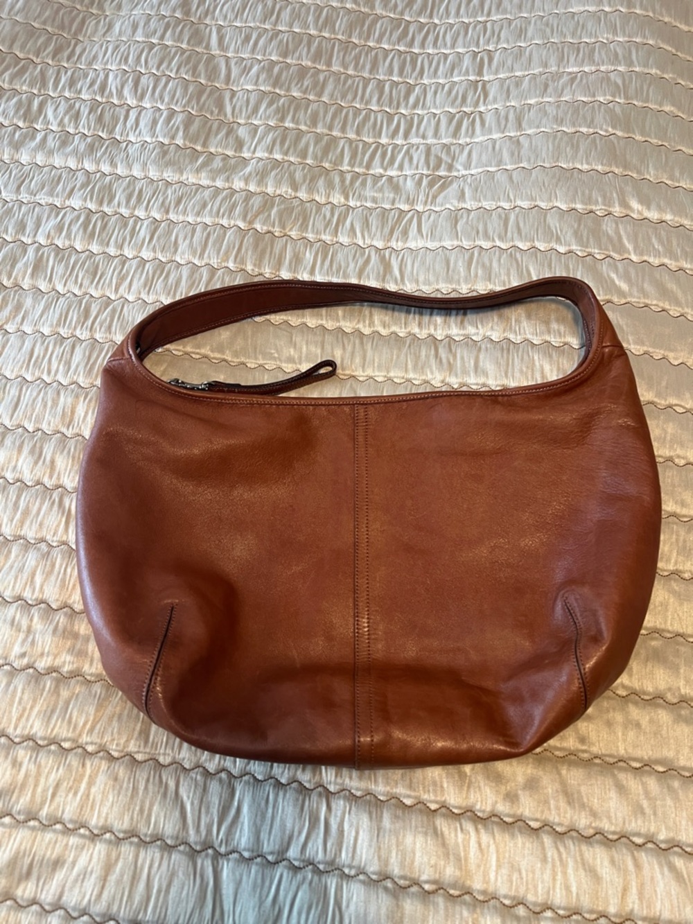 VTG Coach Y2K Ergo Hobo Shoulder Bag Caramel Leather